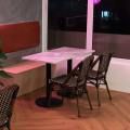 Indulgence by Roxey | Product Seen: [Kora Sidechair & Customised Table Top + Cosson Table Base]